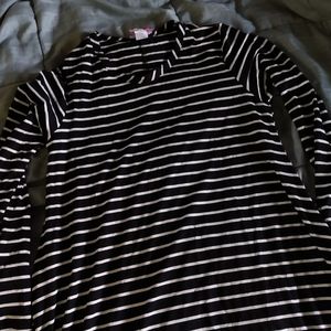 Large striped shirt